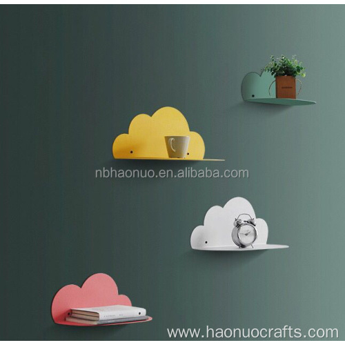 Decorative Corner Wall Shelf Metal Cloud Shape Holder